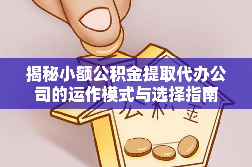 民雄揭秘小额公积金提取代办公司的运作模式与选择指南